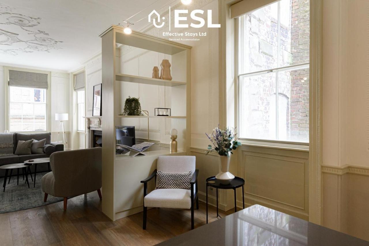 Most Central Luxury Grade 2 Listed Apartment Overlooking Shrewsbury Square - Free Parking ภายนอก รูปภาพ