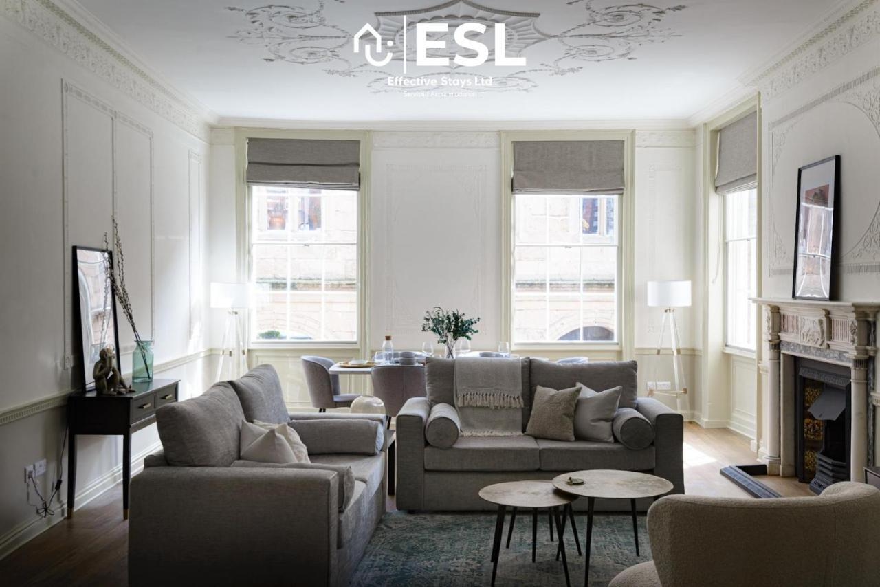 Most Central Luxury Grade 2 Listed Apartment Overlooking Shrewsbury Square - Free Parking ภายนอก รูปภาพ