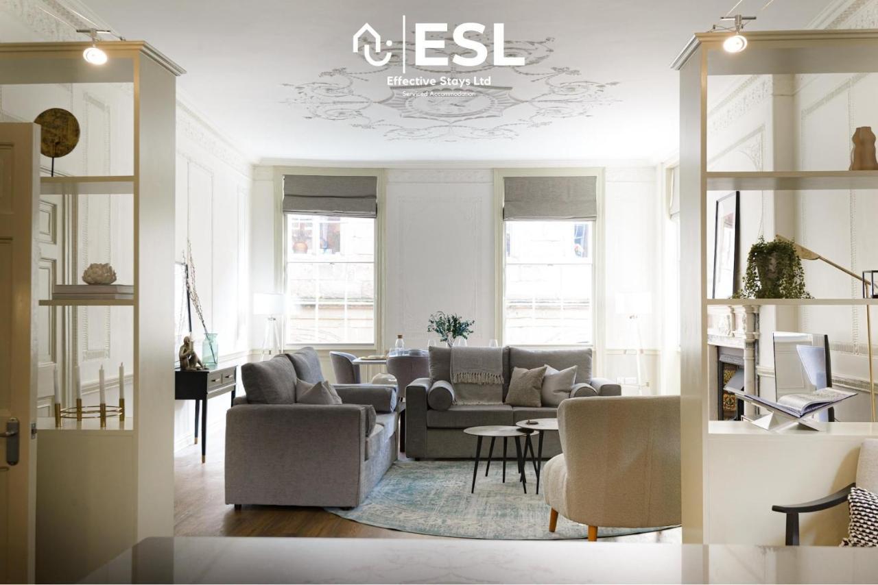 Most Central Luxury Grade 2 Listed Apartment Overlooking Shrewsbury Square - Free Parking ภายนอก รูปภาพ